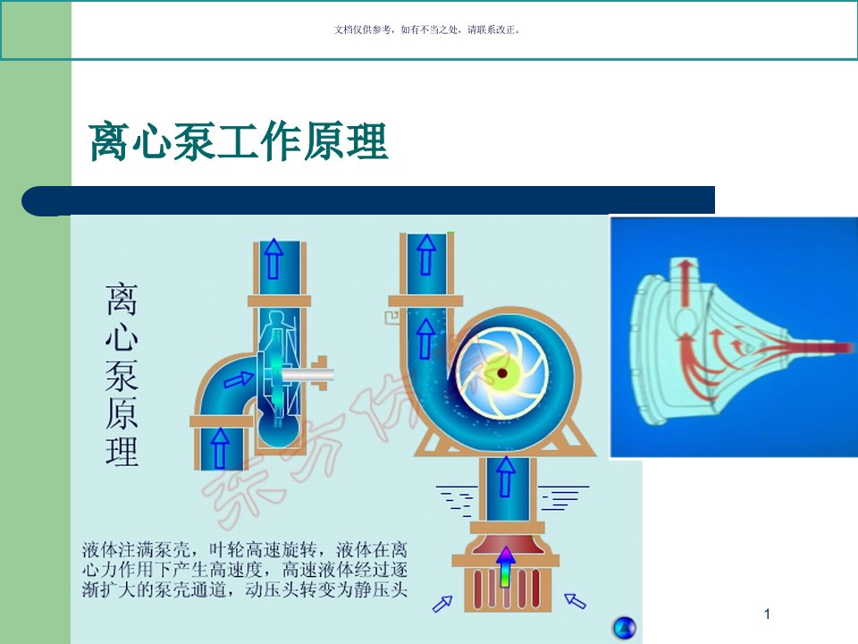 2021年离心泵工作原理讲义