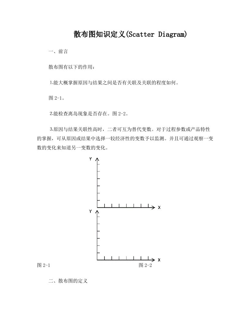 散布图知识定义