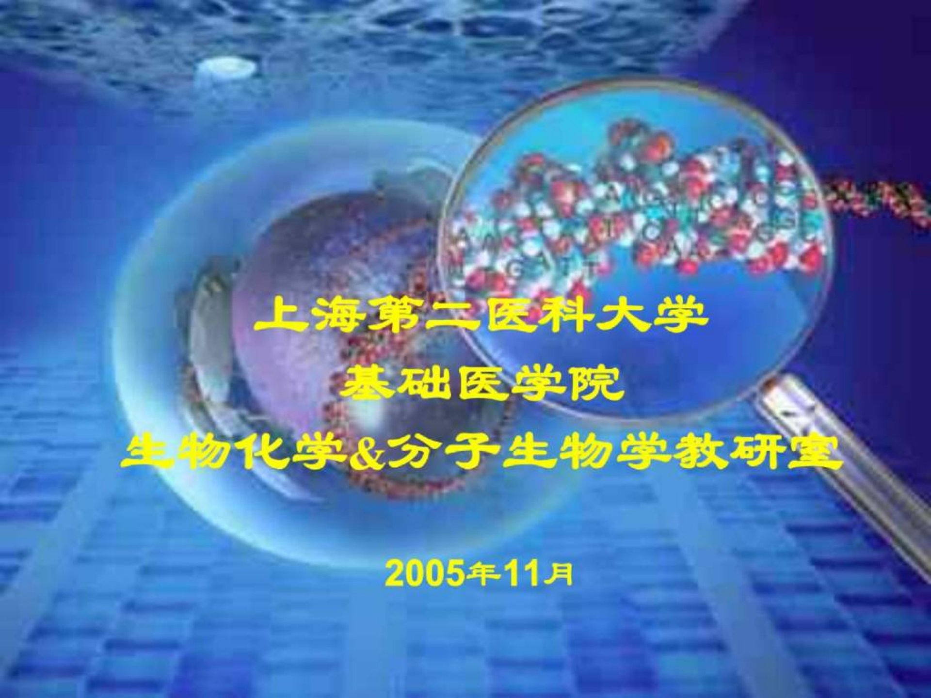 生物化学分子生物学教研室