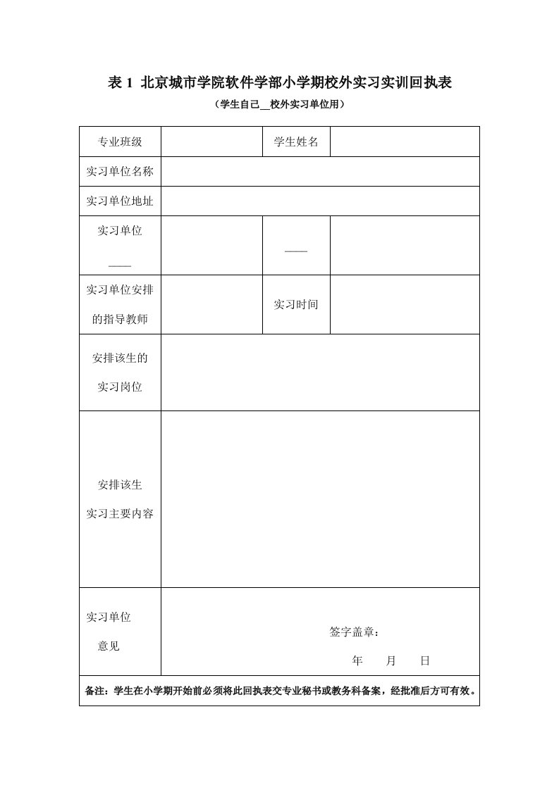 实习指导情况记录表