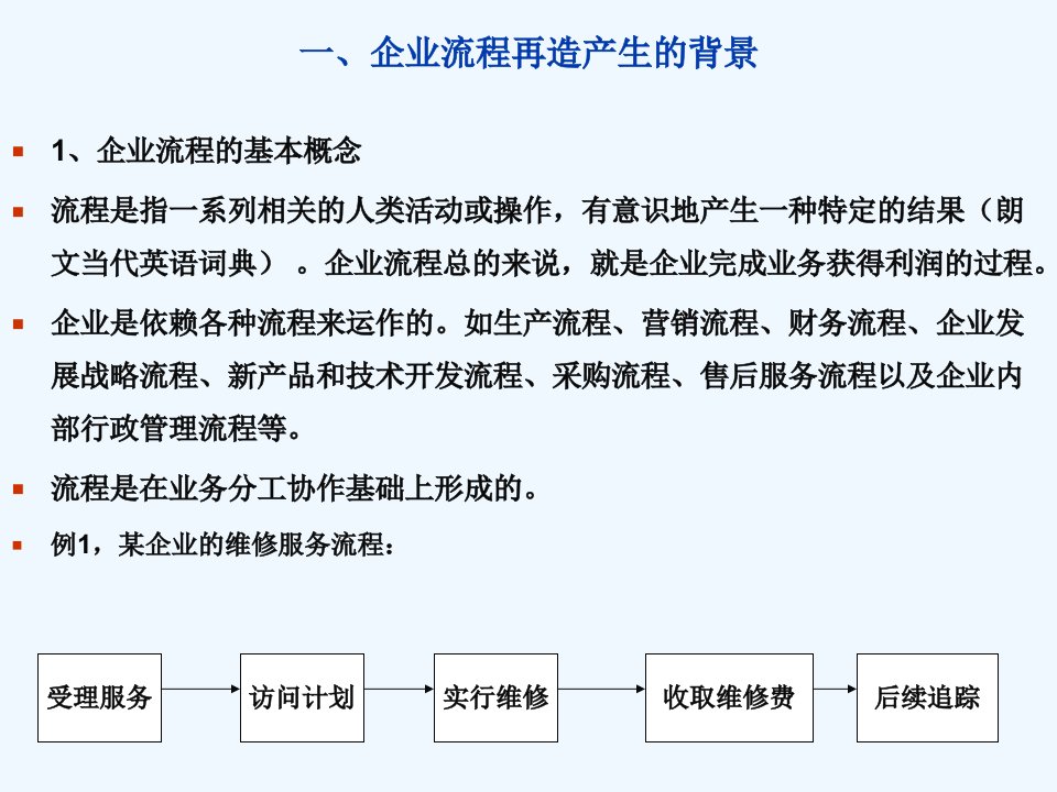 流程再造与管理