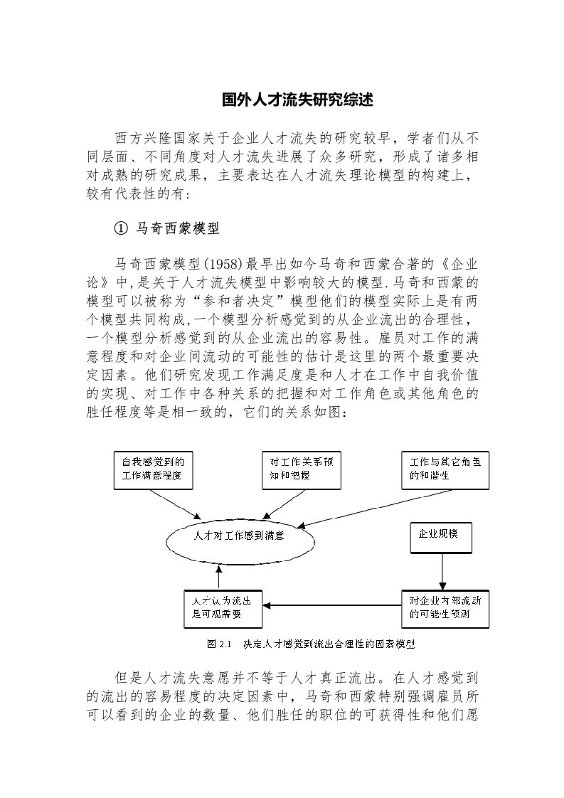 国外人才流失研究综述