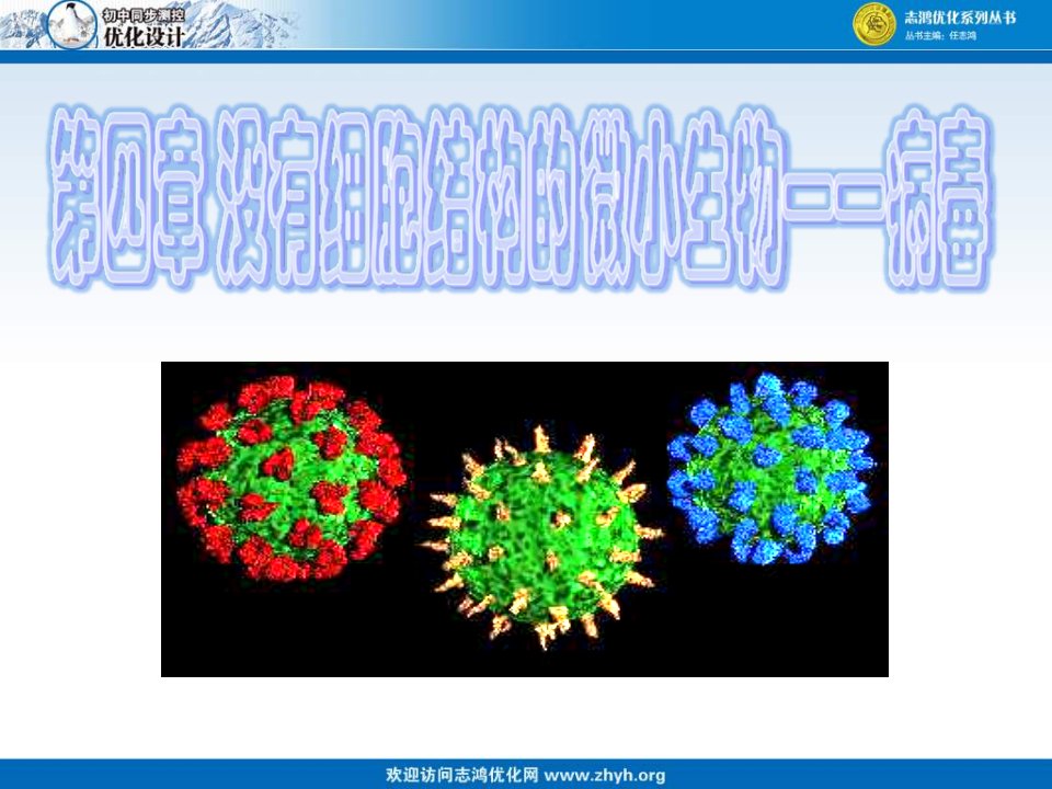 第二单元第四章没有细胞结构的微小生物—病毒课件