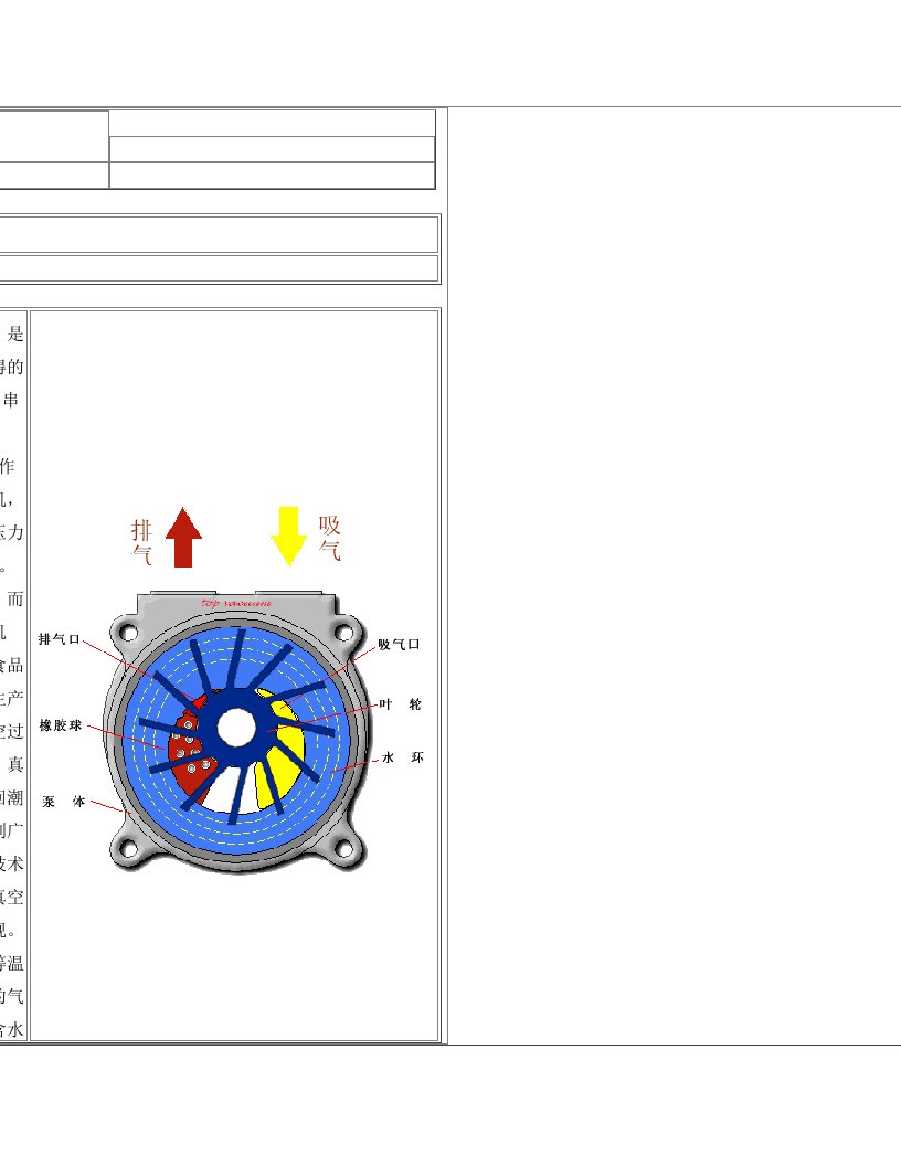 真空泵的原理之一