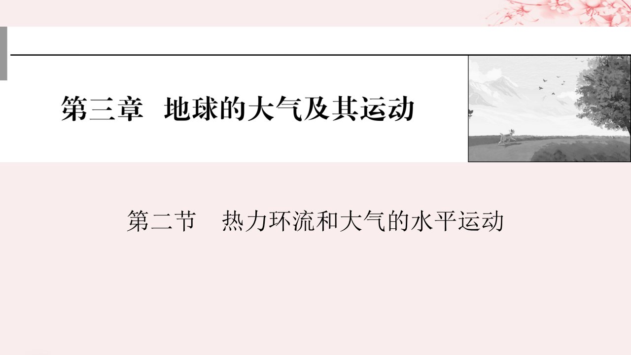 2024版高考地理一轮总复习第一部分自然地理第三章地球的大气及其运动第二节热力环流和大气的水平运动课件