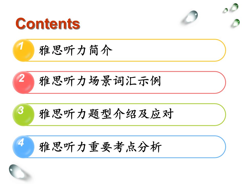 雅思听力训练培训专题课件