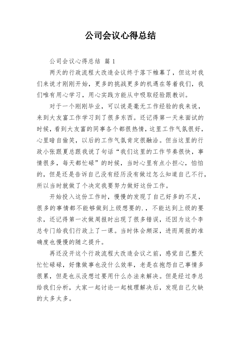 公司会议心得总结_1