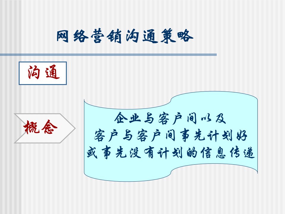 [精选]网络营销沟通策略(PPT