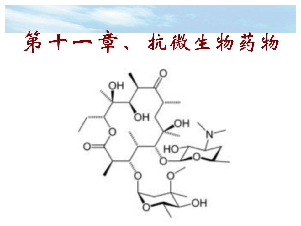 兽医药理学课件：第2章-3大环内酯