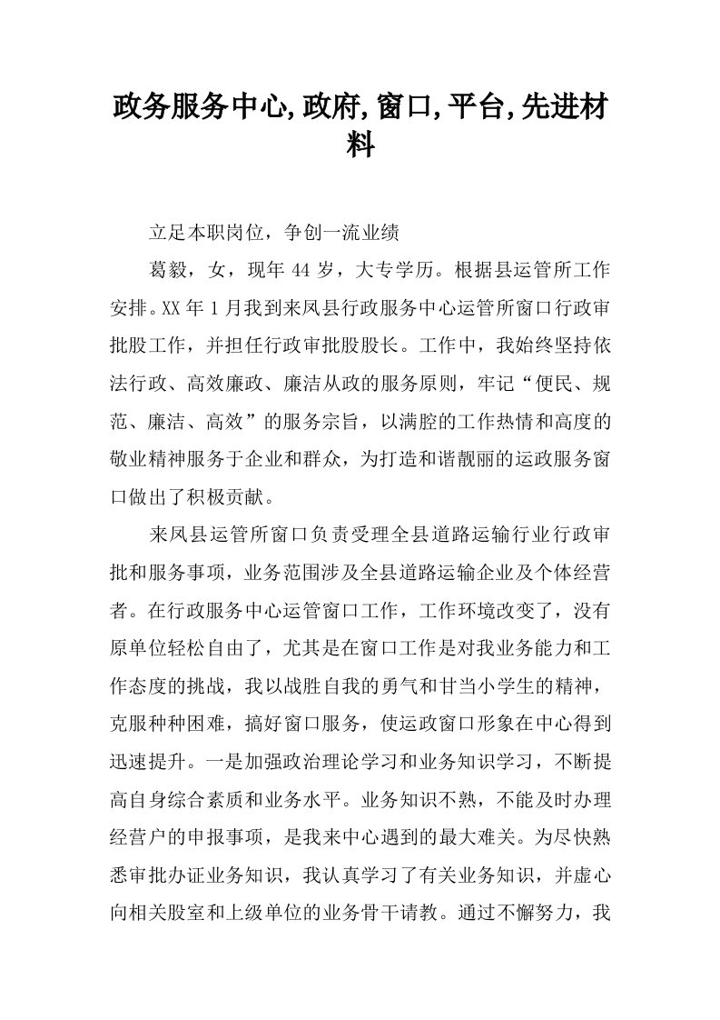 政务服务中心,政府,窗口,平台,先进材料