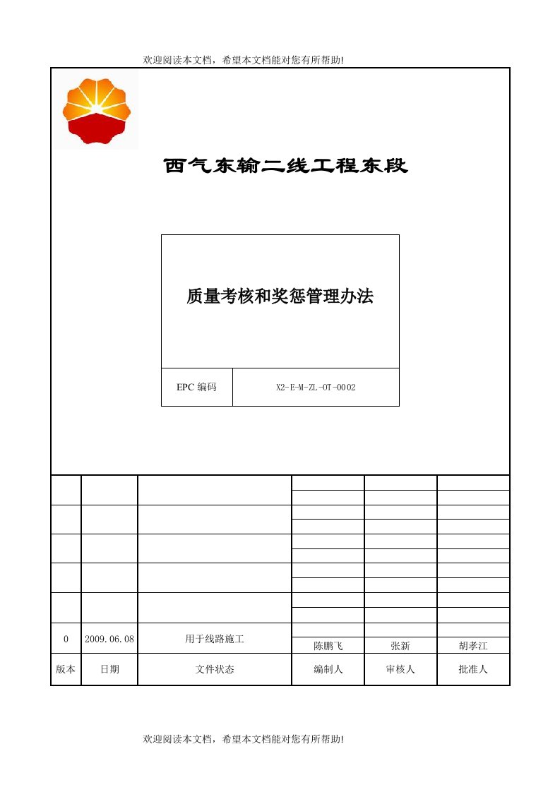 质量考核和奖惩管理办法