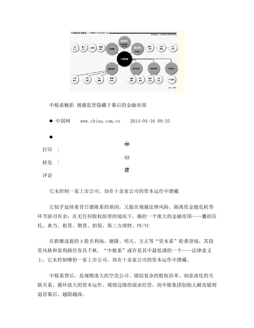 中植系魅影+规避监管隐藏于幕后的金融帝国