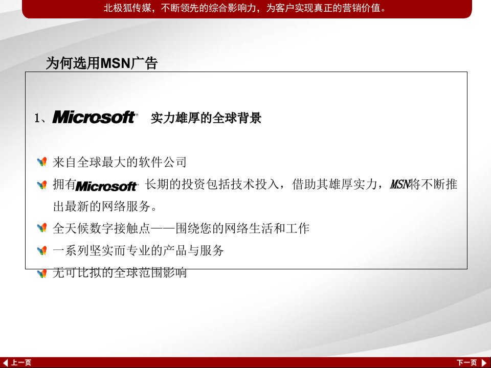 广告策划北极狐传媒msn广告介绍