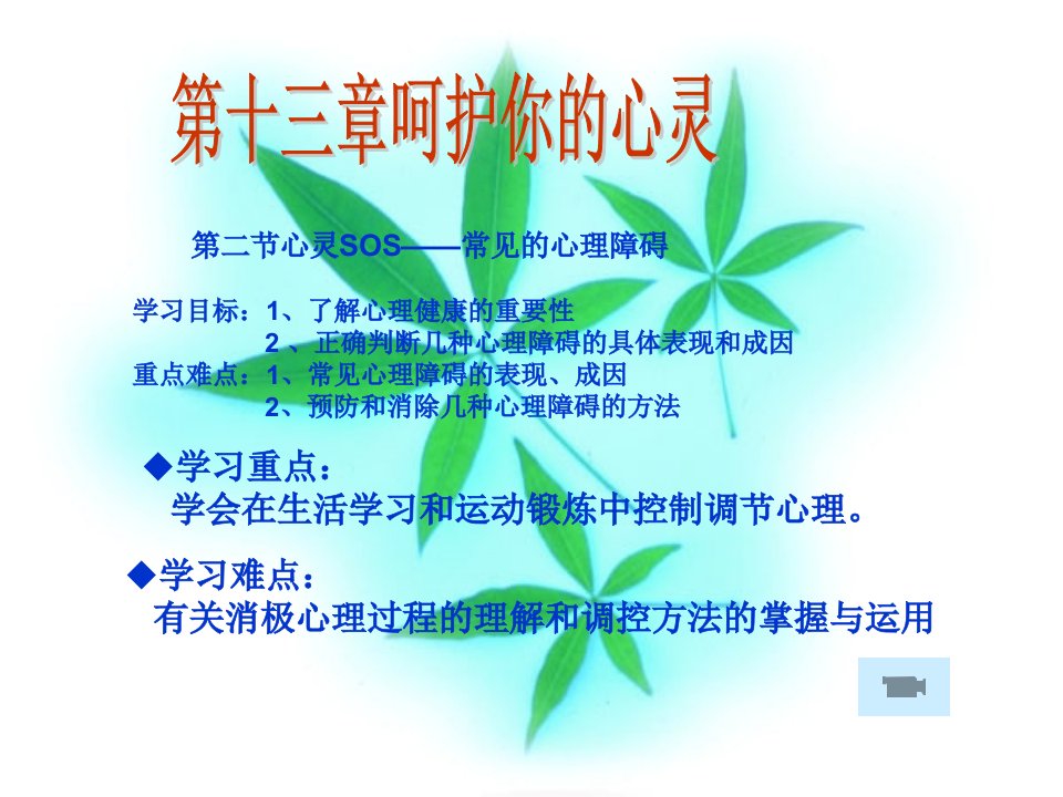 心灵SOS——常见的心理障碍课件