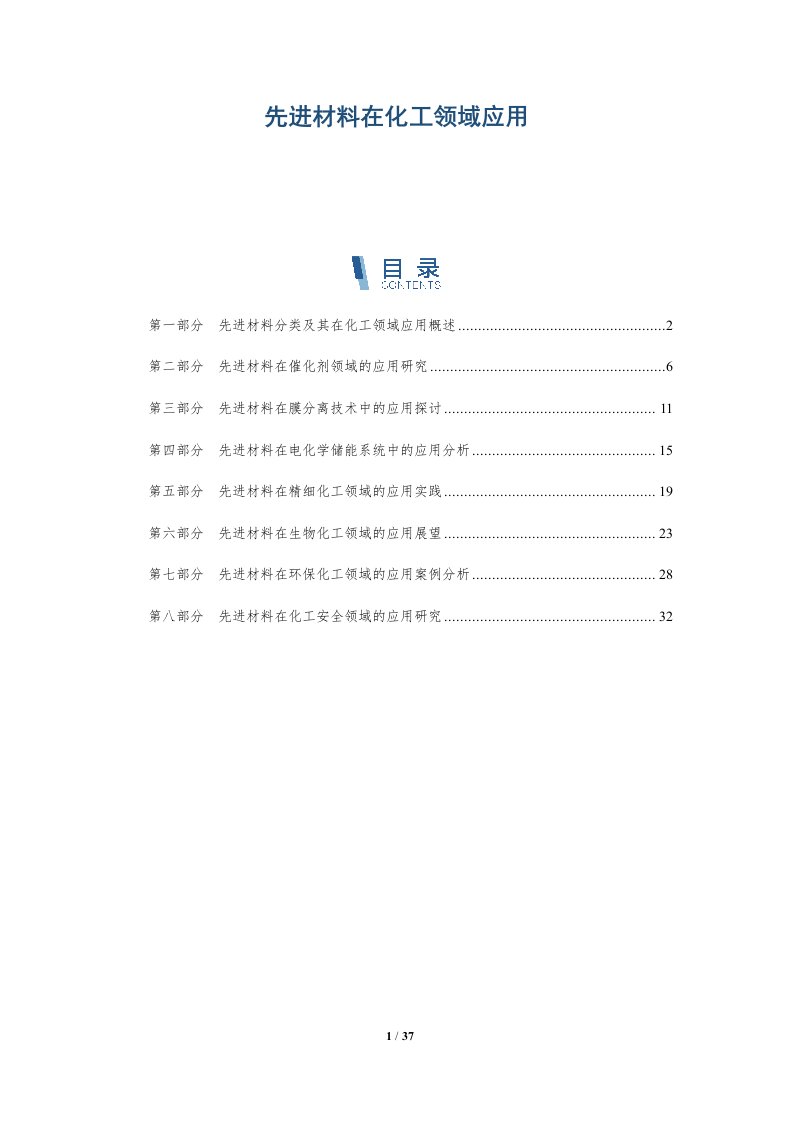 先进材料在化工领域应用