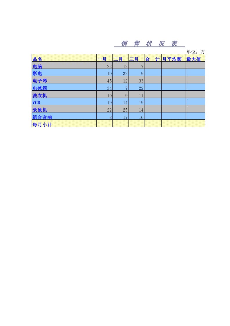 《excel常用函数上机练习题》