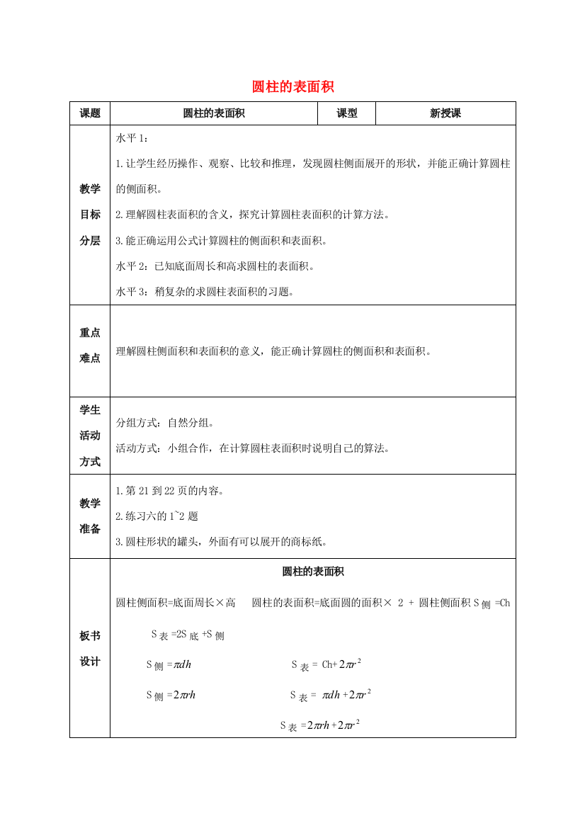 六年级数学下册