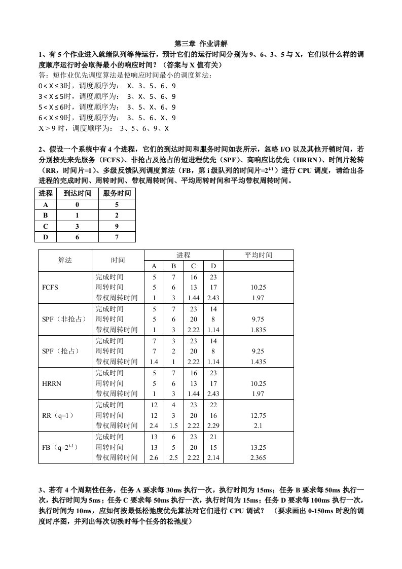 操作系统第三节作业讲解