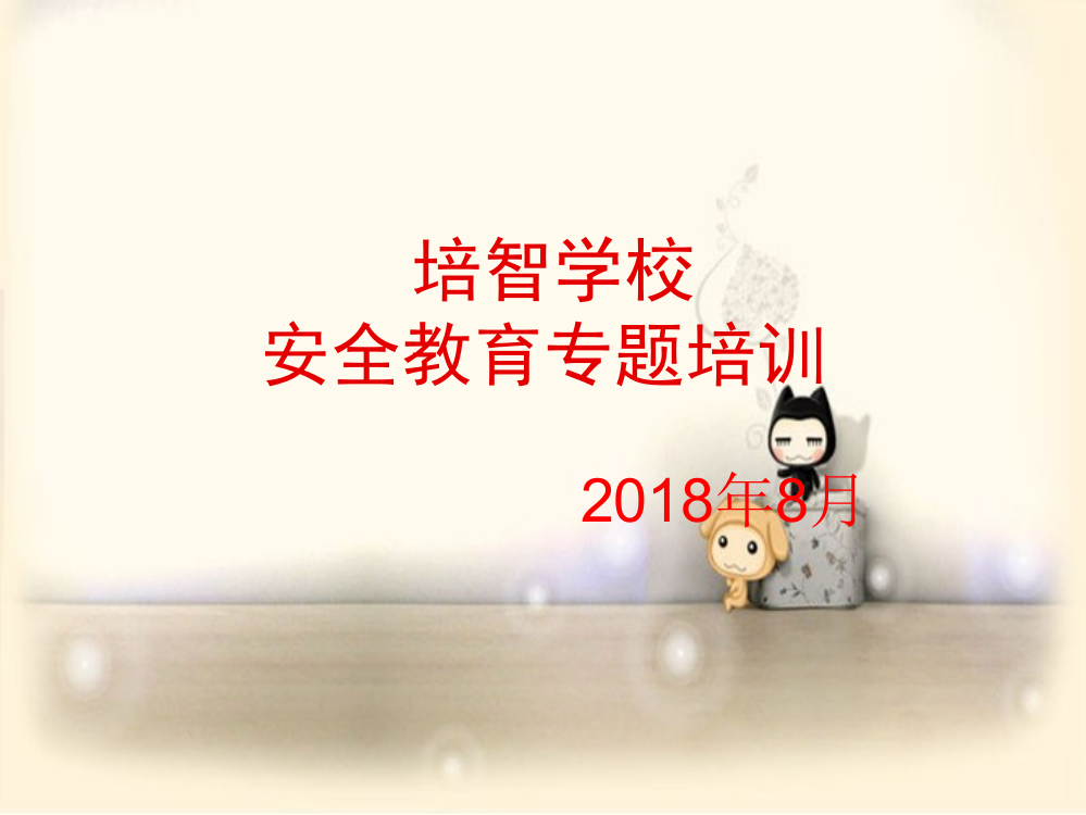 学校教师安全教育专题培训