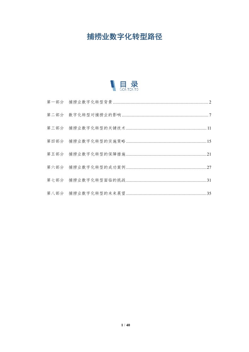 捕捞业数字化转型路径