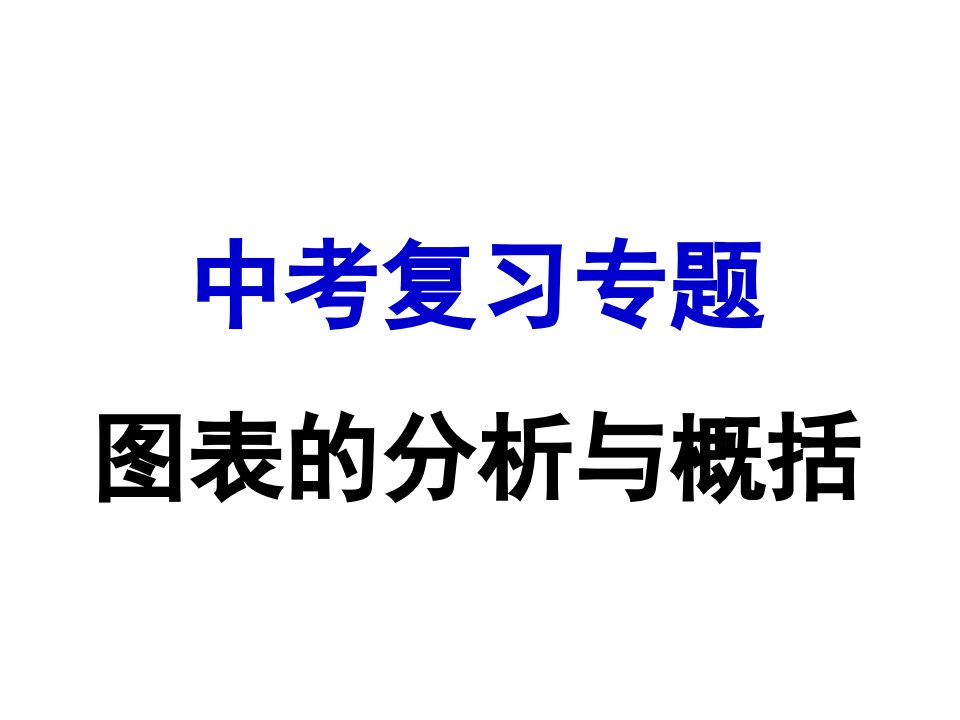 2016年中考语文127专题复习：图表题、漫画题