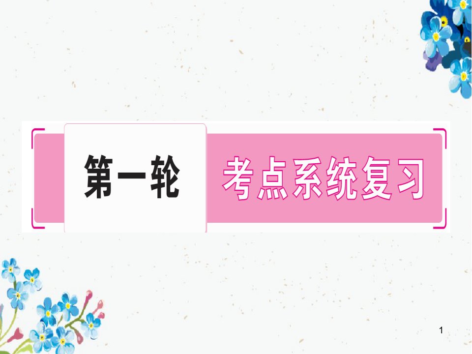 中考数学总复习第一轮考点系统复习第1章数与式ppt课件