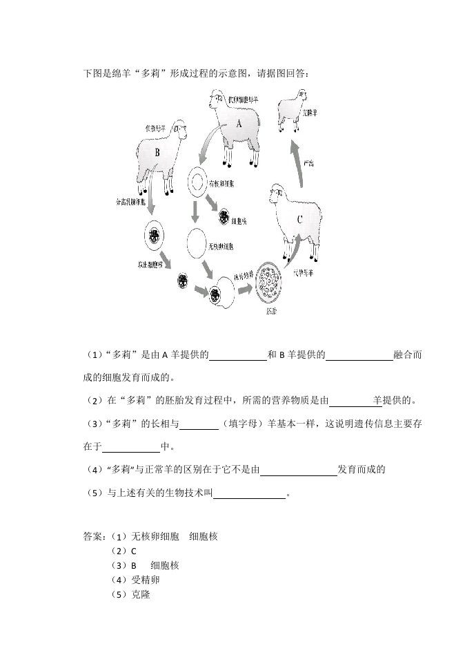 生物人教版七年级上册细胞核是控制中心