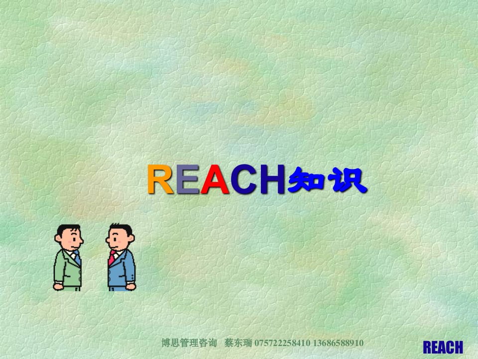 reach知识培训教材2010