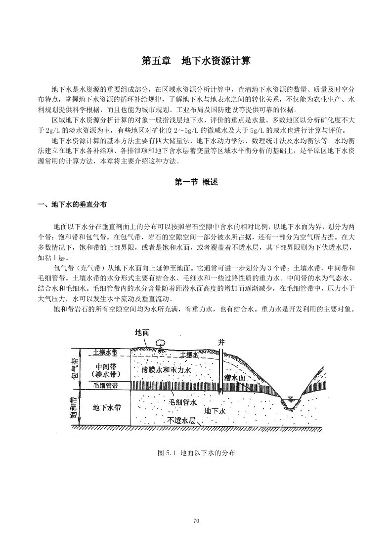 第五章地下水资源-word资料（精）