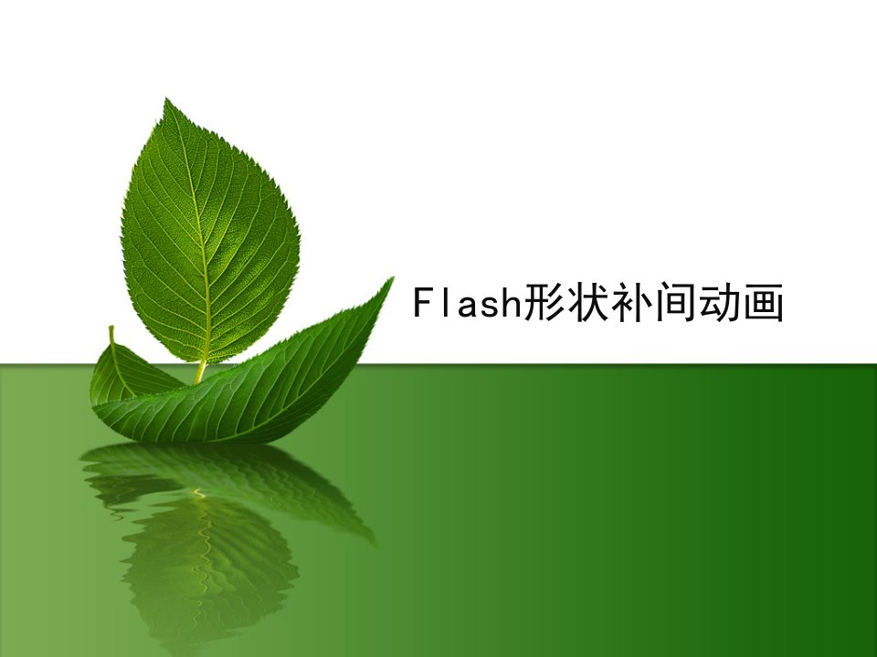 flash形状补间动画(ppt课件)