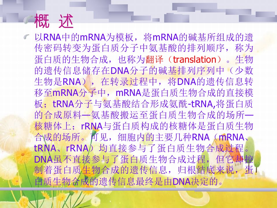 制医学课件生化蛋白质的生物合成