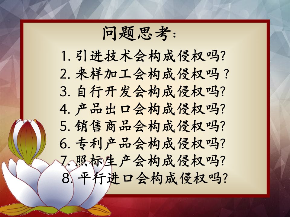 药品知识产权保护与WTO规则课件