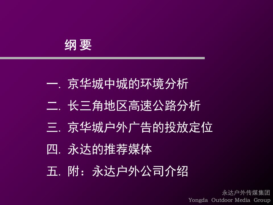 户外广告推广定位及推荐