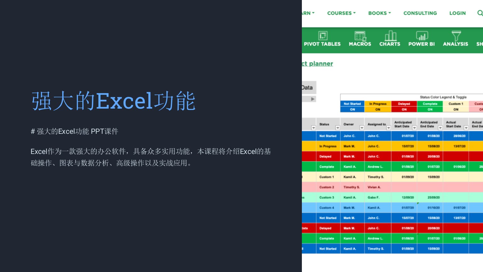 《强大的Excel功能》课件