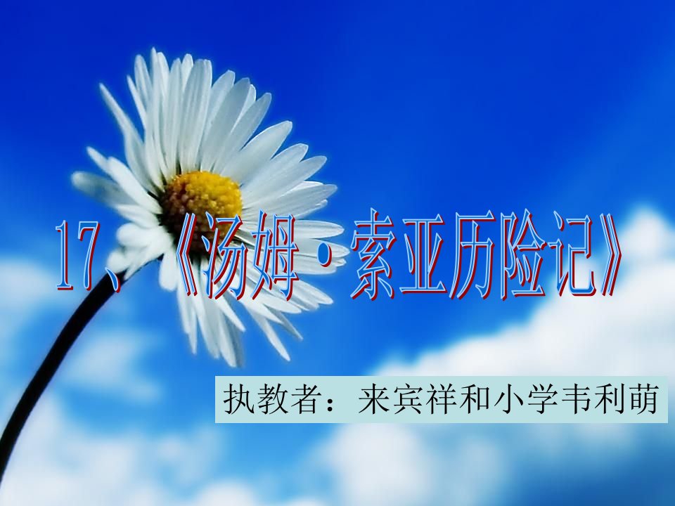 《汤姆·索亚历险记》