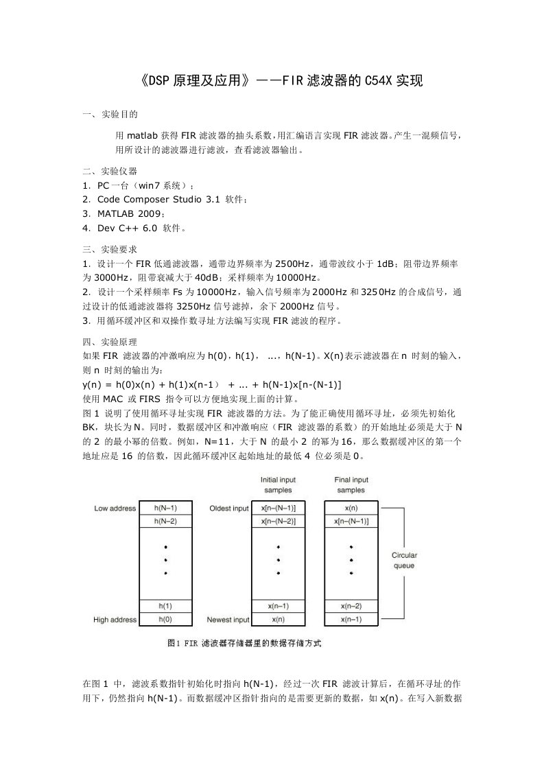 FIR-CCS-实验报告