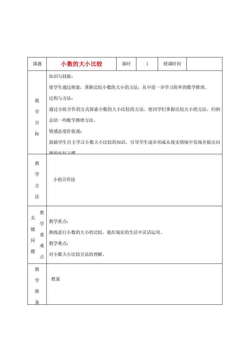 四年级数学下册