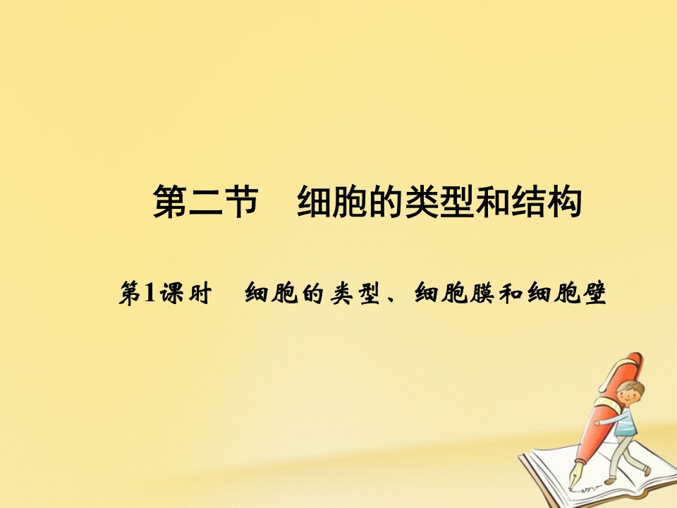 高一生物(苏教版必修1)ppt课件：3.2.1《细胞的类型、细胞膜和细胞壁》