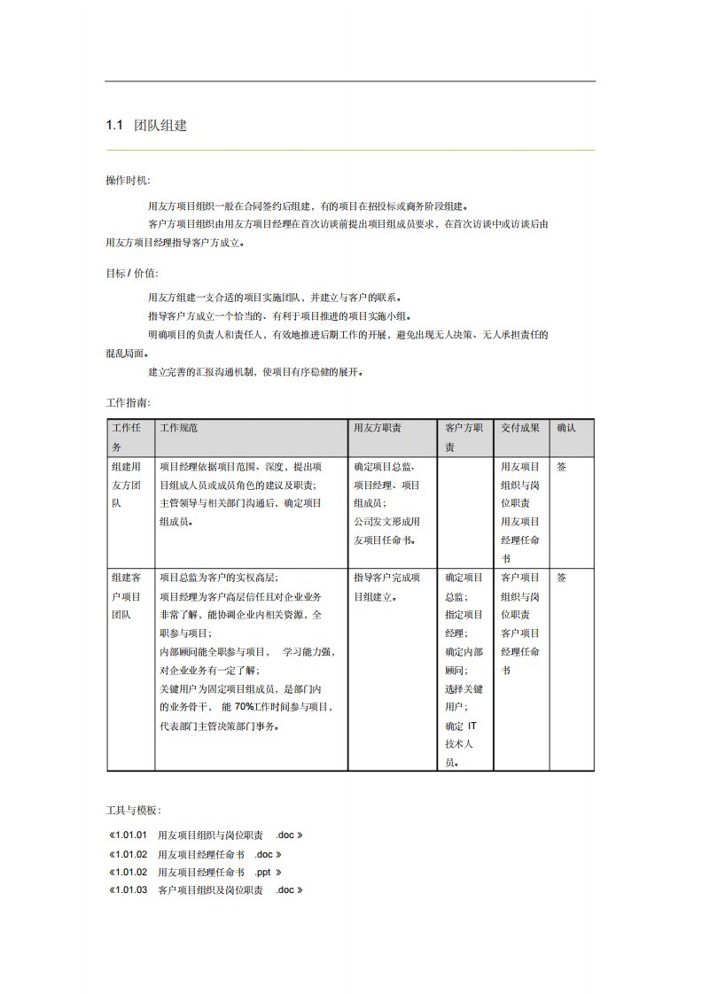 项目实施方法论