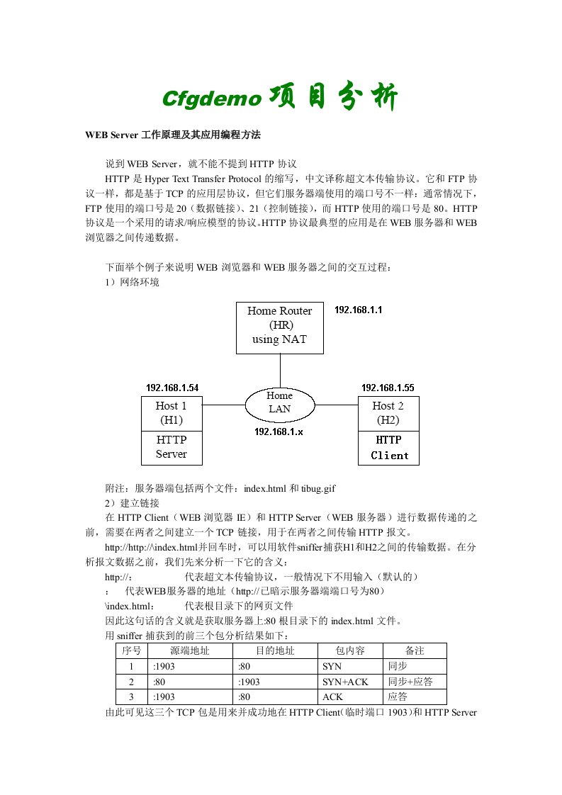 项目管理-Cfgdemo项目分析