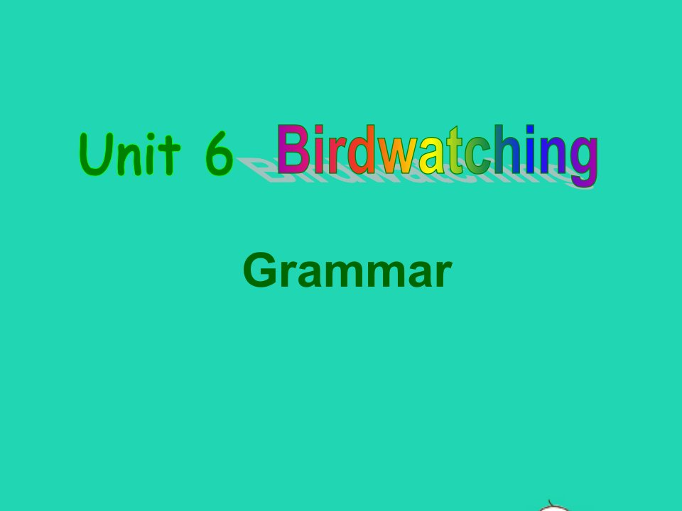 2022八年级英语上册Unit6BirdwatchingGrammar课件新版牛津版