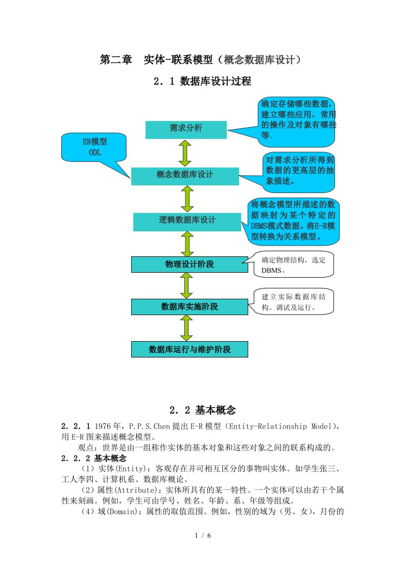 数据库系统工程师-02实体-联系模型