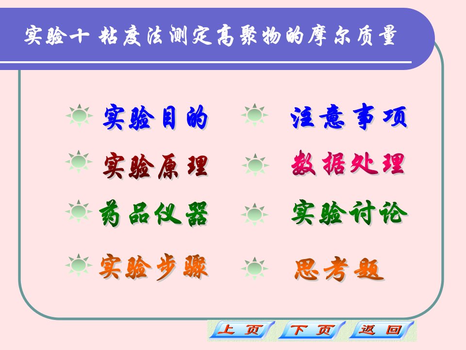 物化实验课件-10粘度的测定和应用