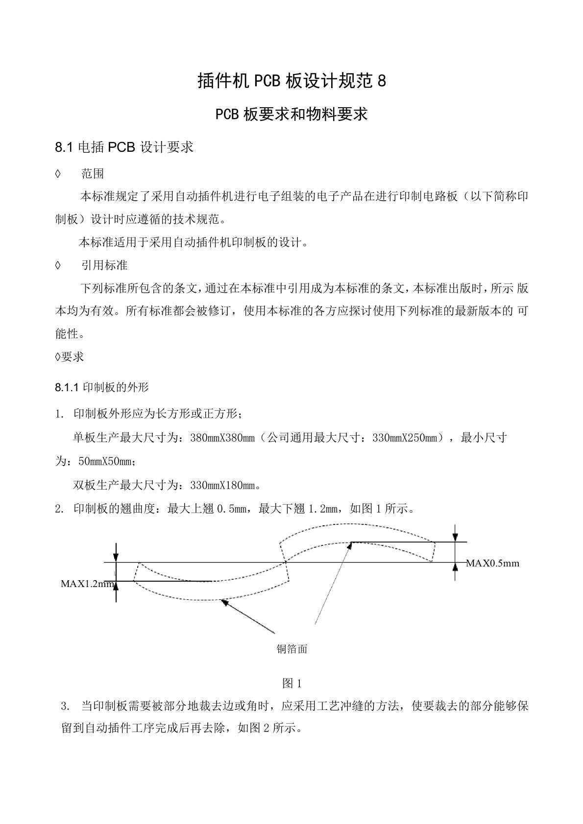 插件机PCB板设计规范