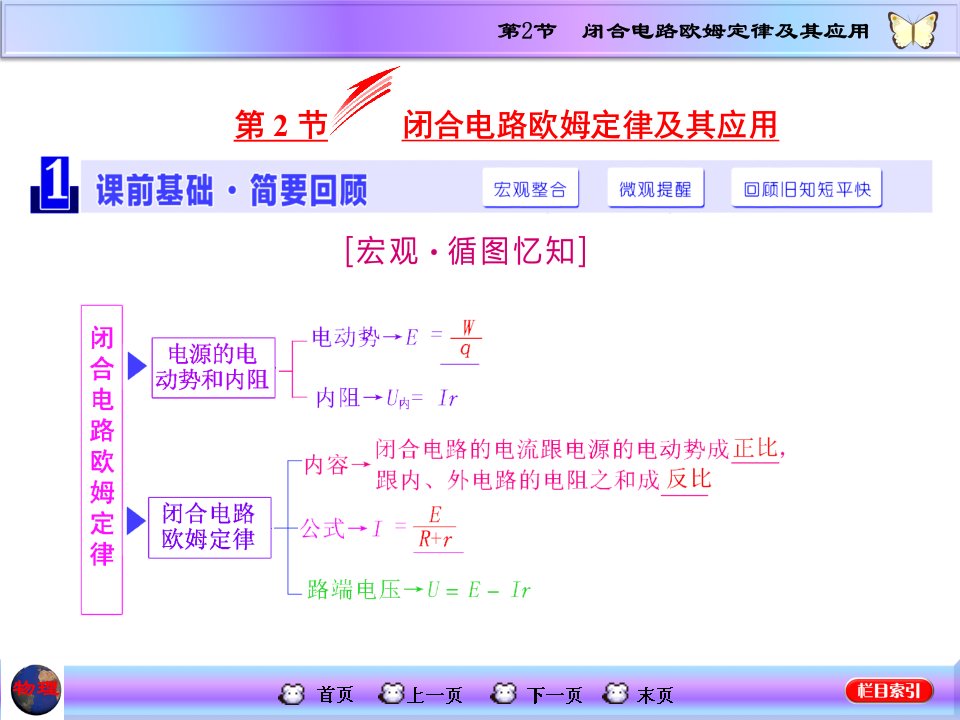 高三物理一轮复习ppt课件--闭合电路欧姆定律及其应用