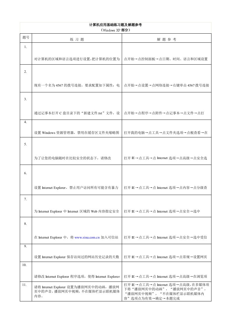 法学专科计算机应用基础上机综合练习题2