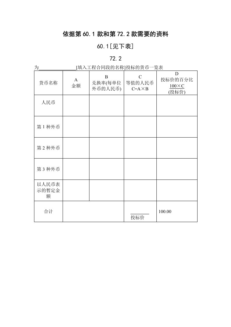 建筑资料-依据第601款和第722款需要的资料