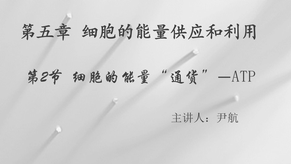 ATP分子的结构ATP全称——三磷酸腺苷高能磷酸键核糖腺苷A三个