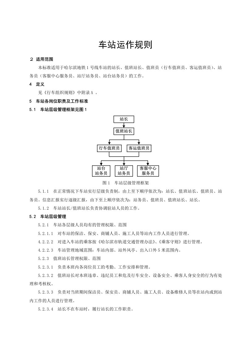 地铁车站运作规则