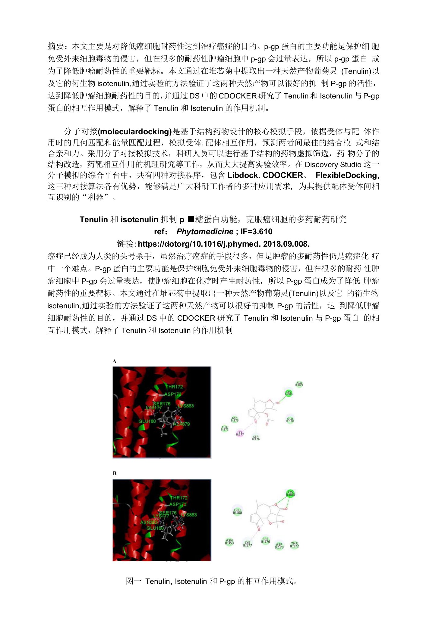 Tenulin和isotenulin抑制p